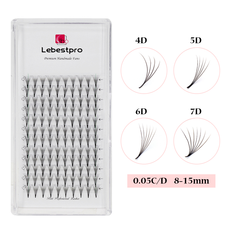 9D 0.05 Dcurl 11mm heat bonded sharp base fans
